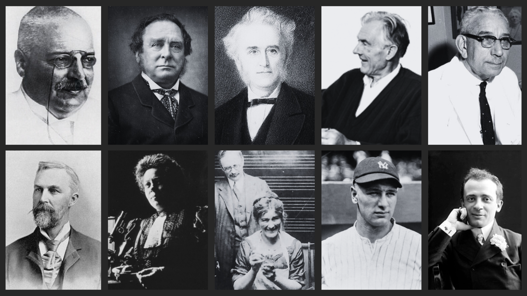 Famous people after whom diseases were named.